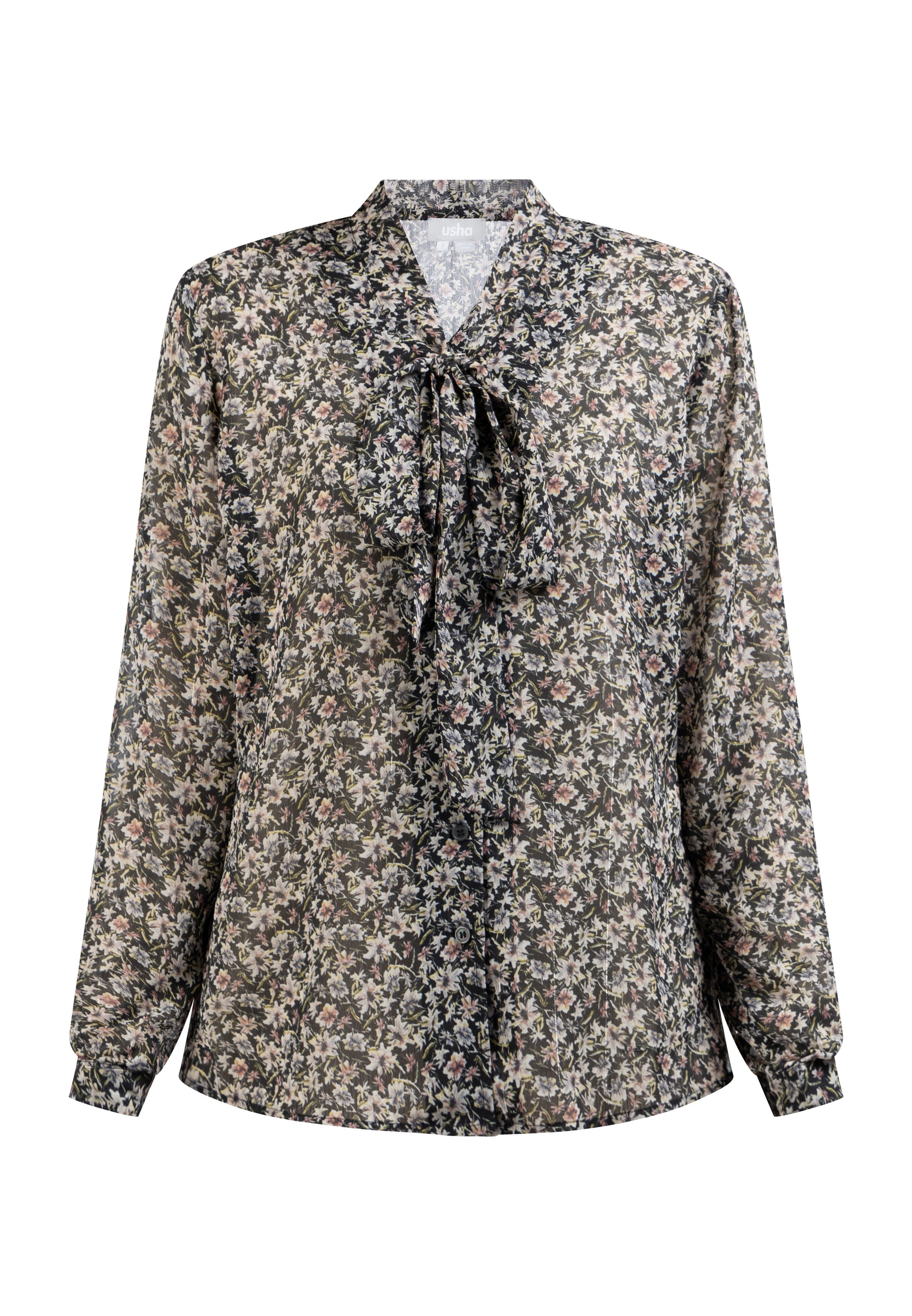 usha Women's Long Sleeve Blouse