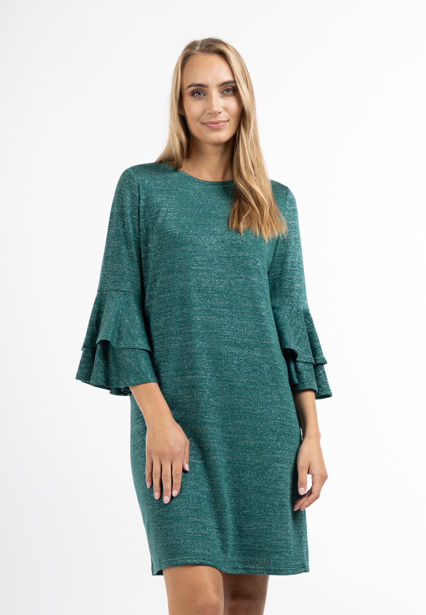 usha Women's Long Sleeve Dress