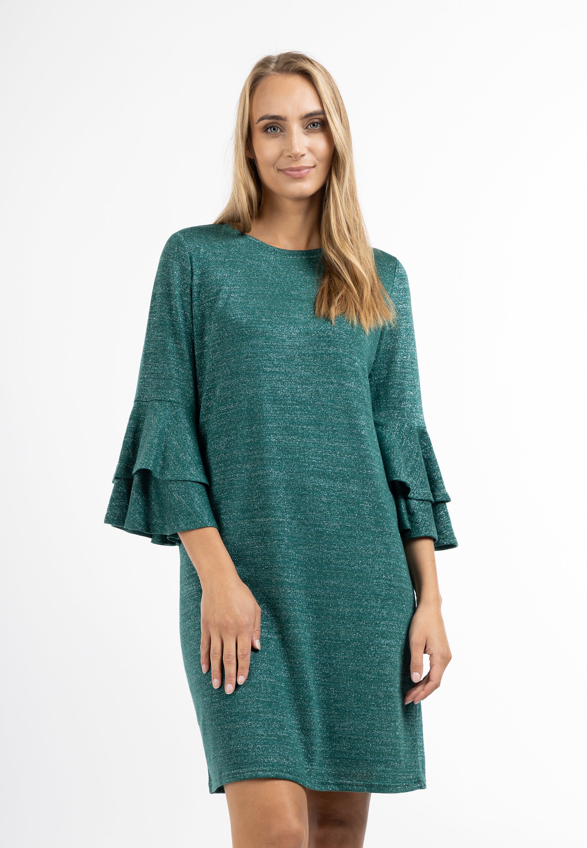 usha Women's Long Sleeve Dress
