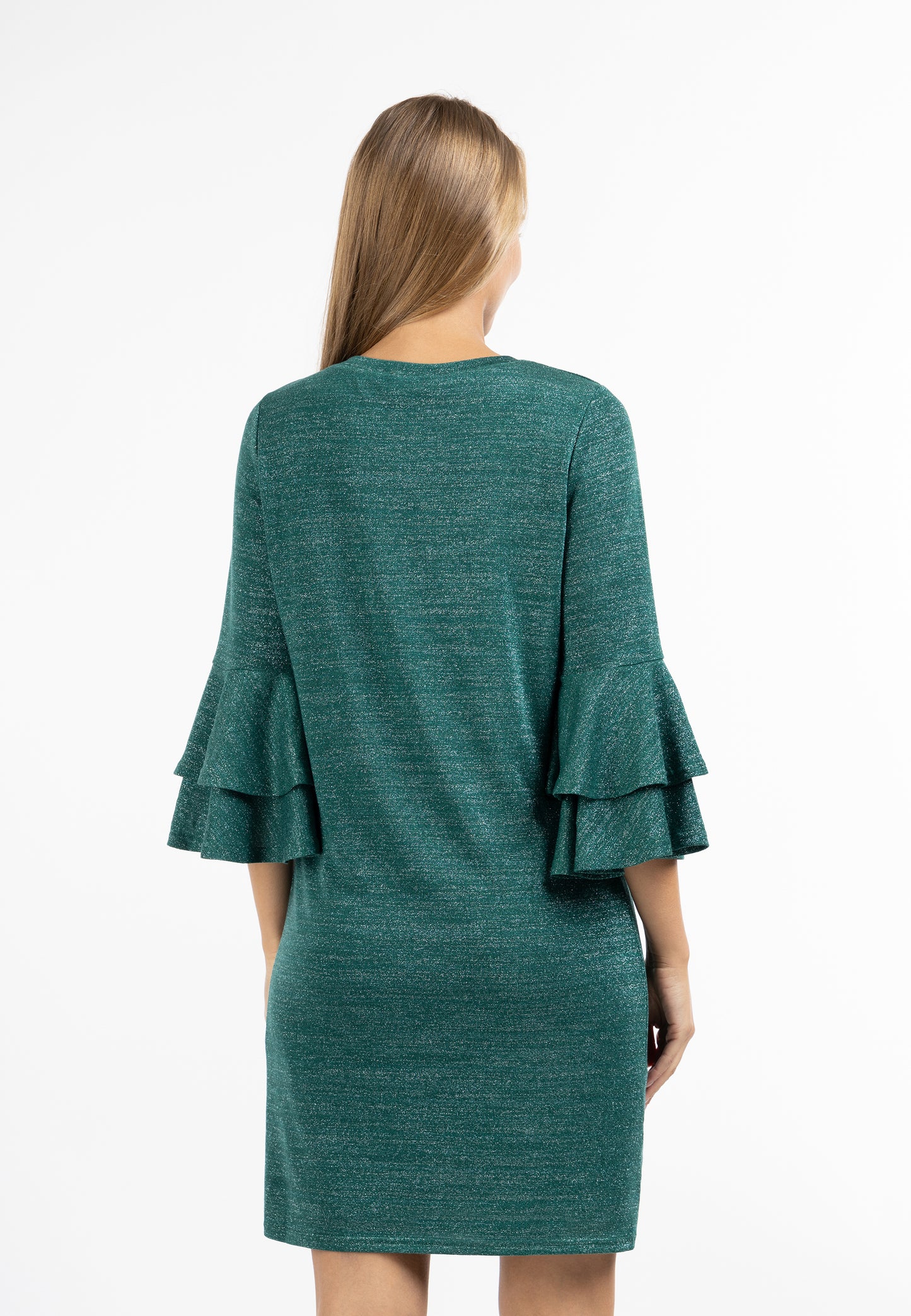usha Women's Long Sleeve Dress