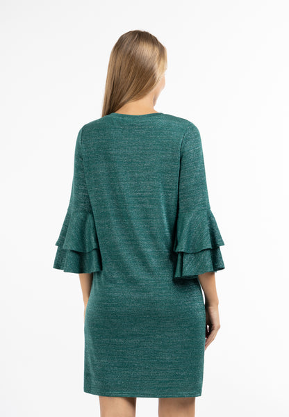 usha Women's Long Sleeve Dress