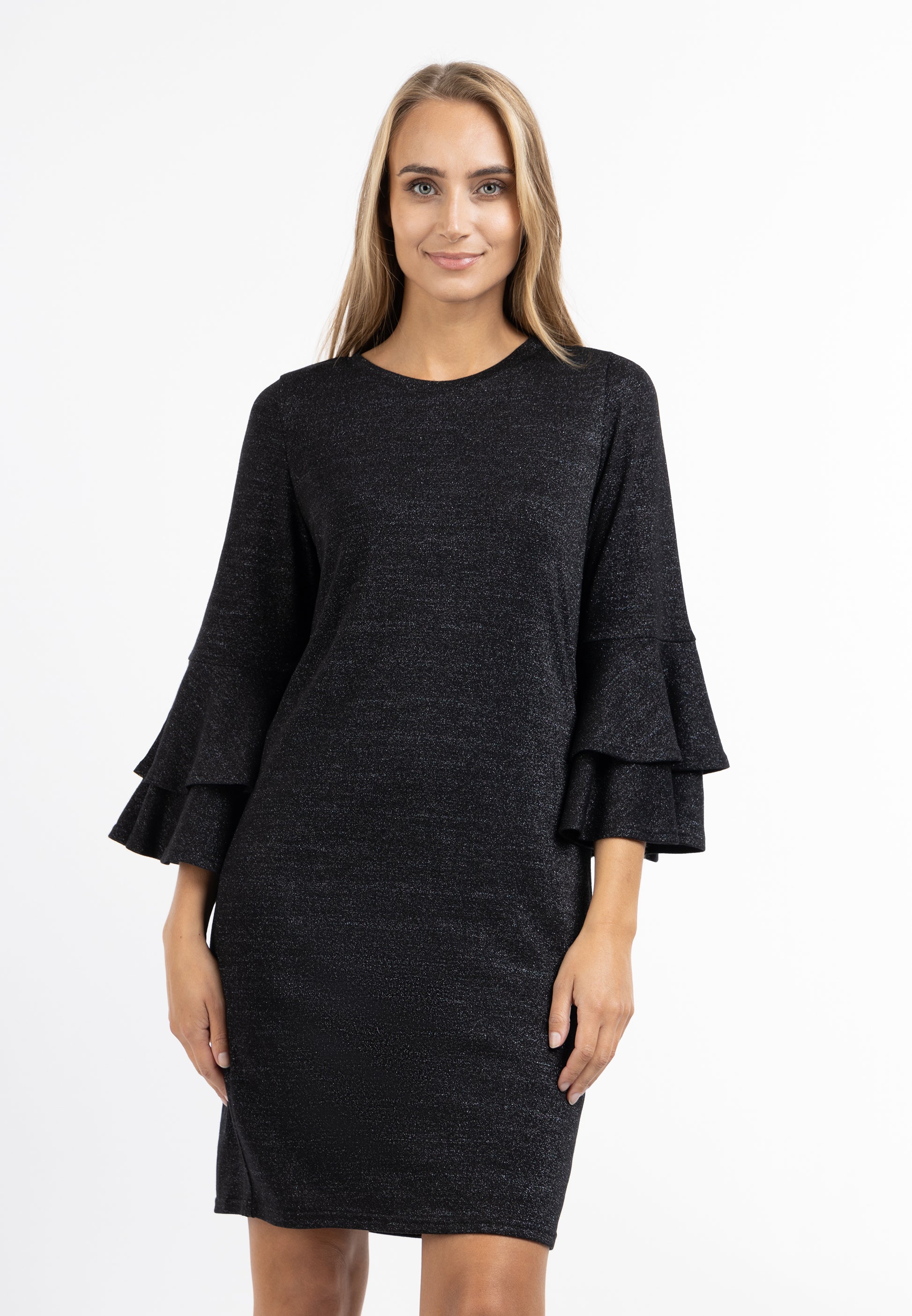 usha Women's Long Sleeve Dress