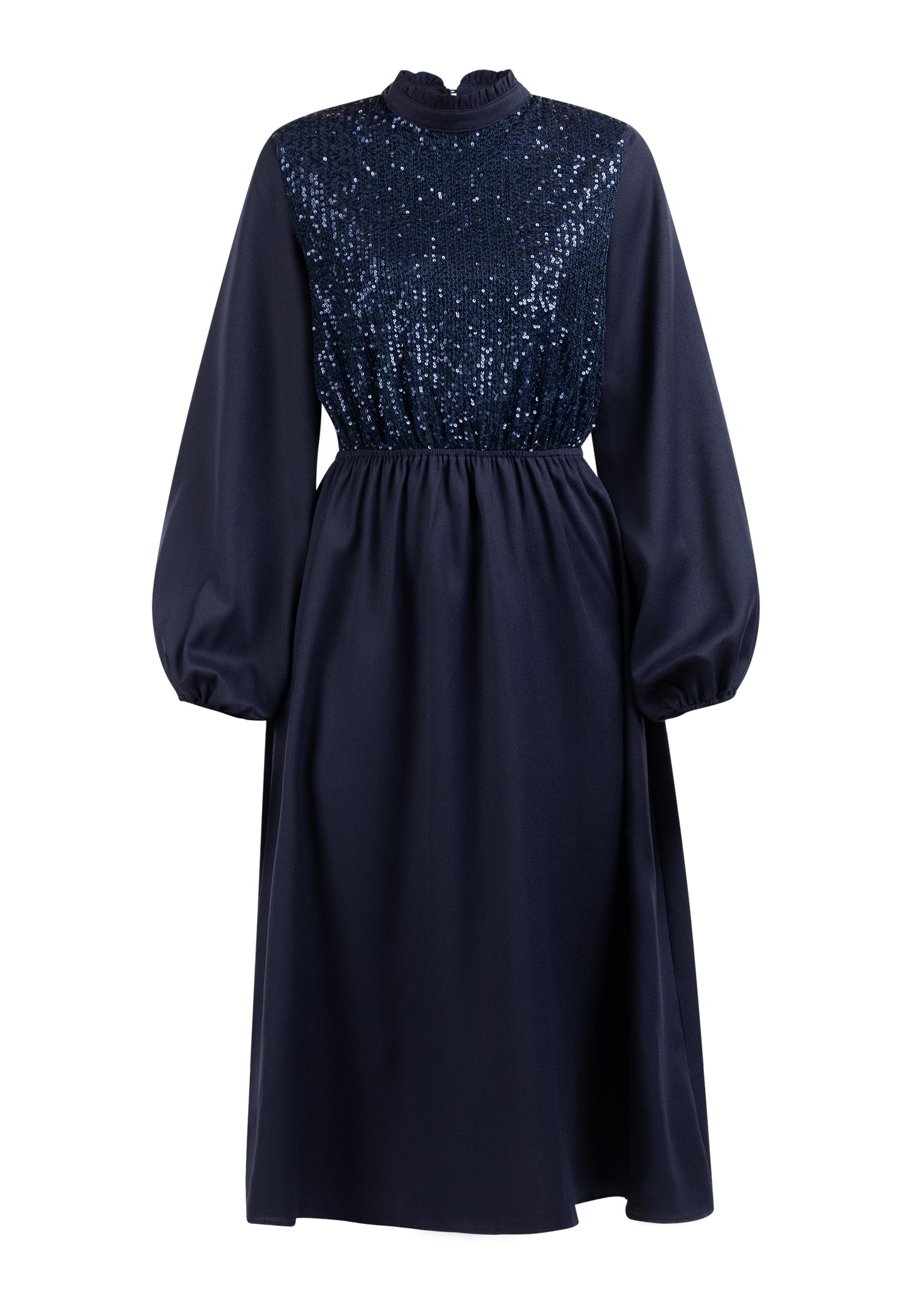 usha Women's Long Sleeve Dress