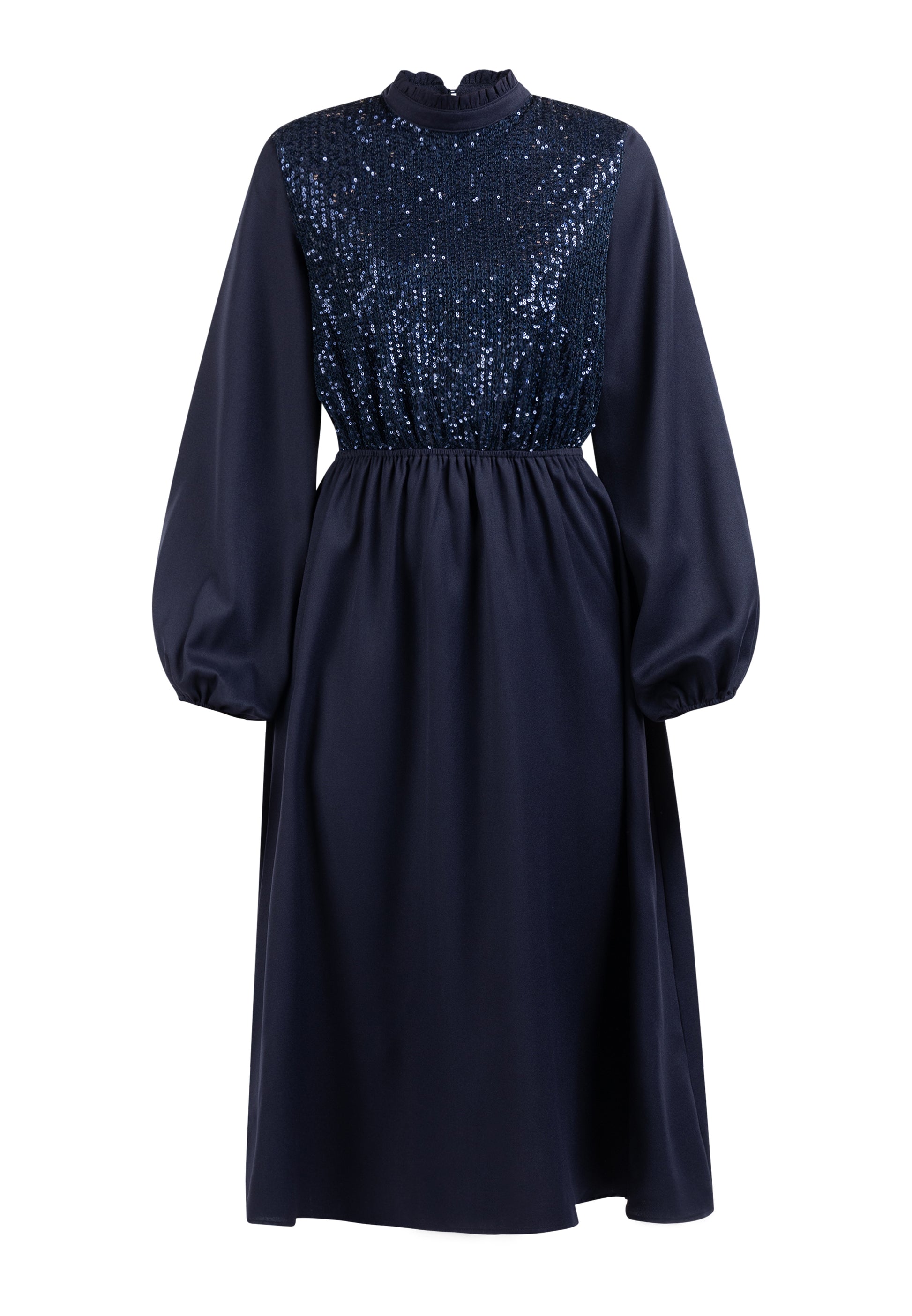 usha Women's Long Sleeve Dress
