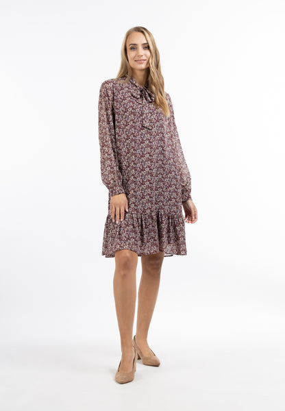 usha Women's Long Sleeve Dress