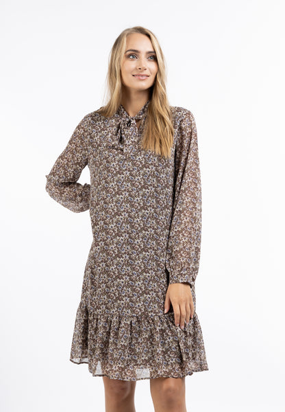 usha Women's Long Sleeve Dress