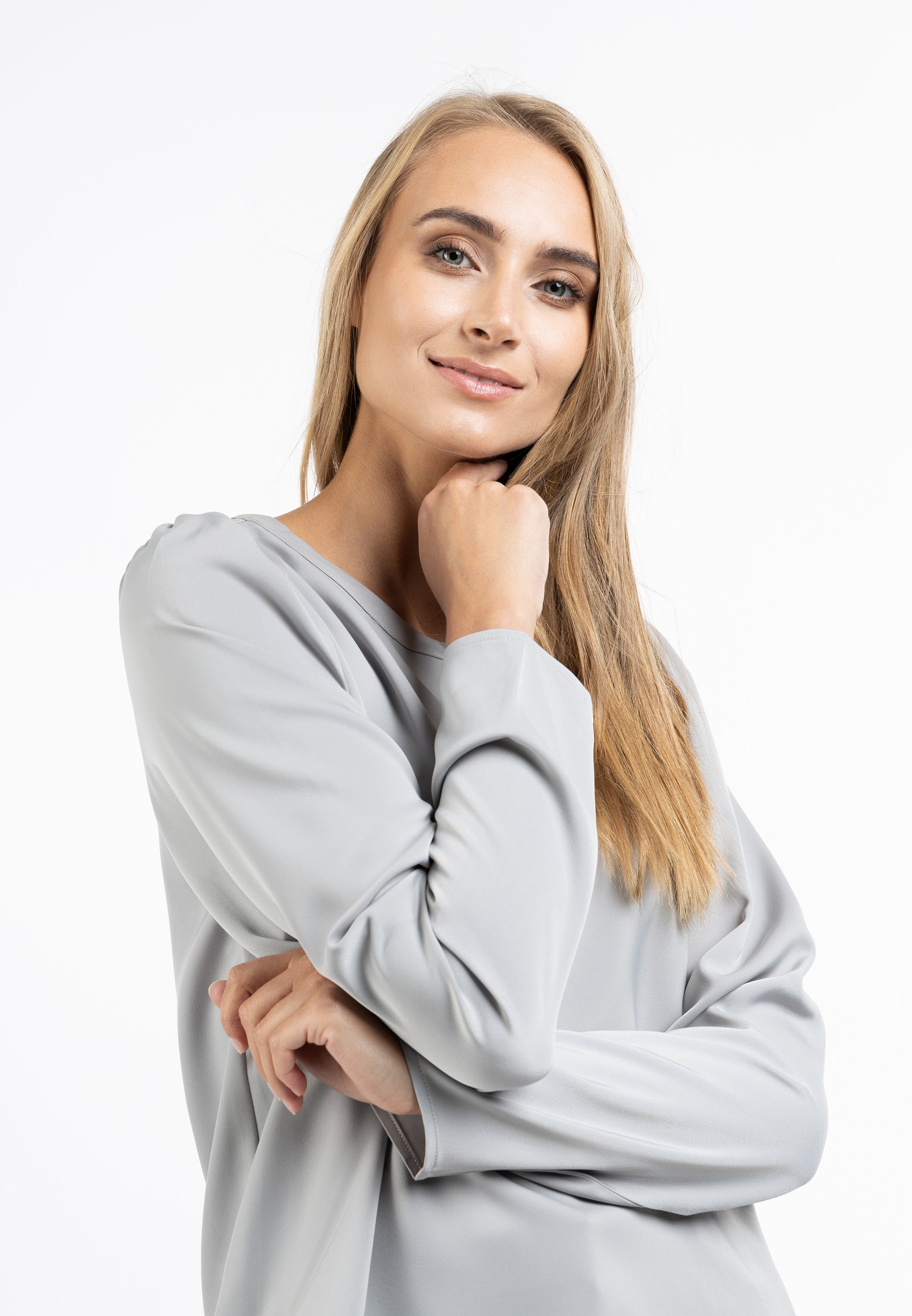 usha BLACK LABEL Women's Long Sleeve Blouse