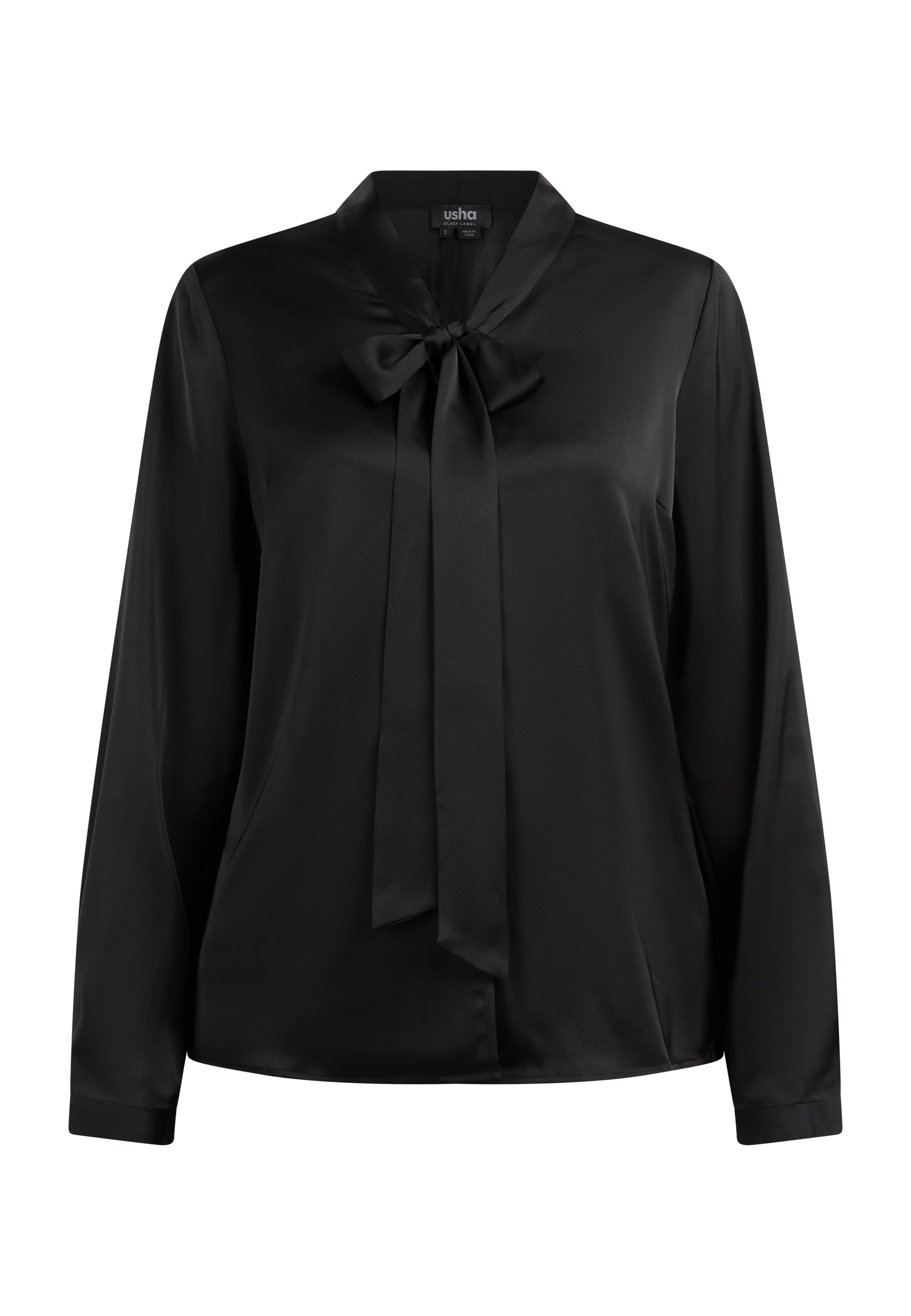 usha BLACK LABEL Women's Tie Neck Blouse