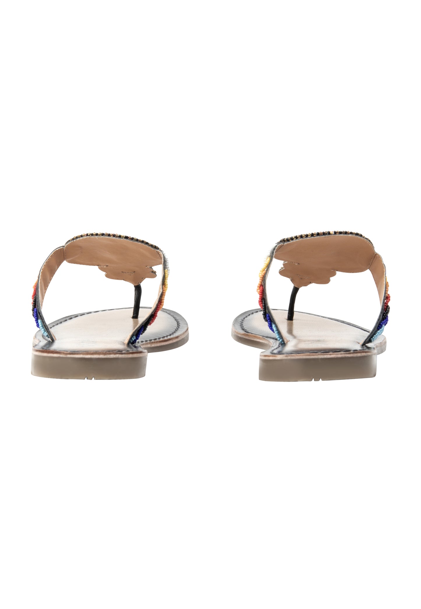 usha FESTIVAL Women's Beaded Sandals