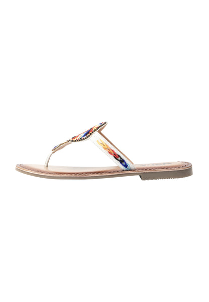 usha FESTIVAL Women's Beaded Sandals