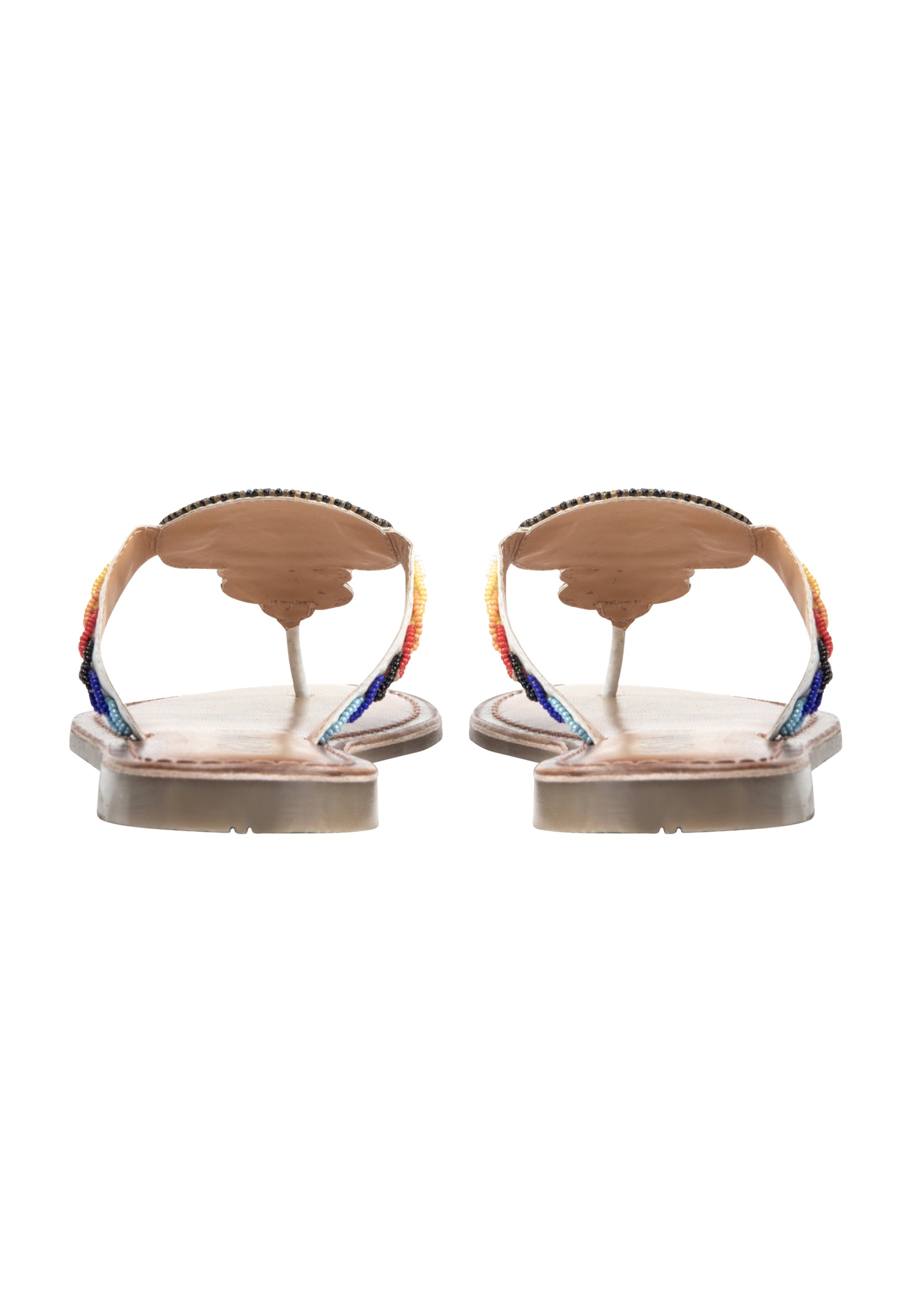 usha FESTIVAL Women's Beaded Sandals