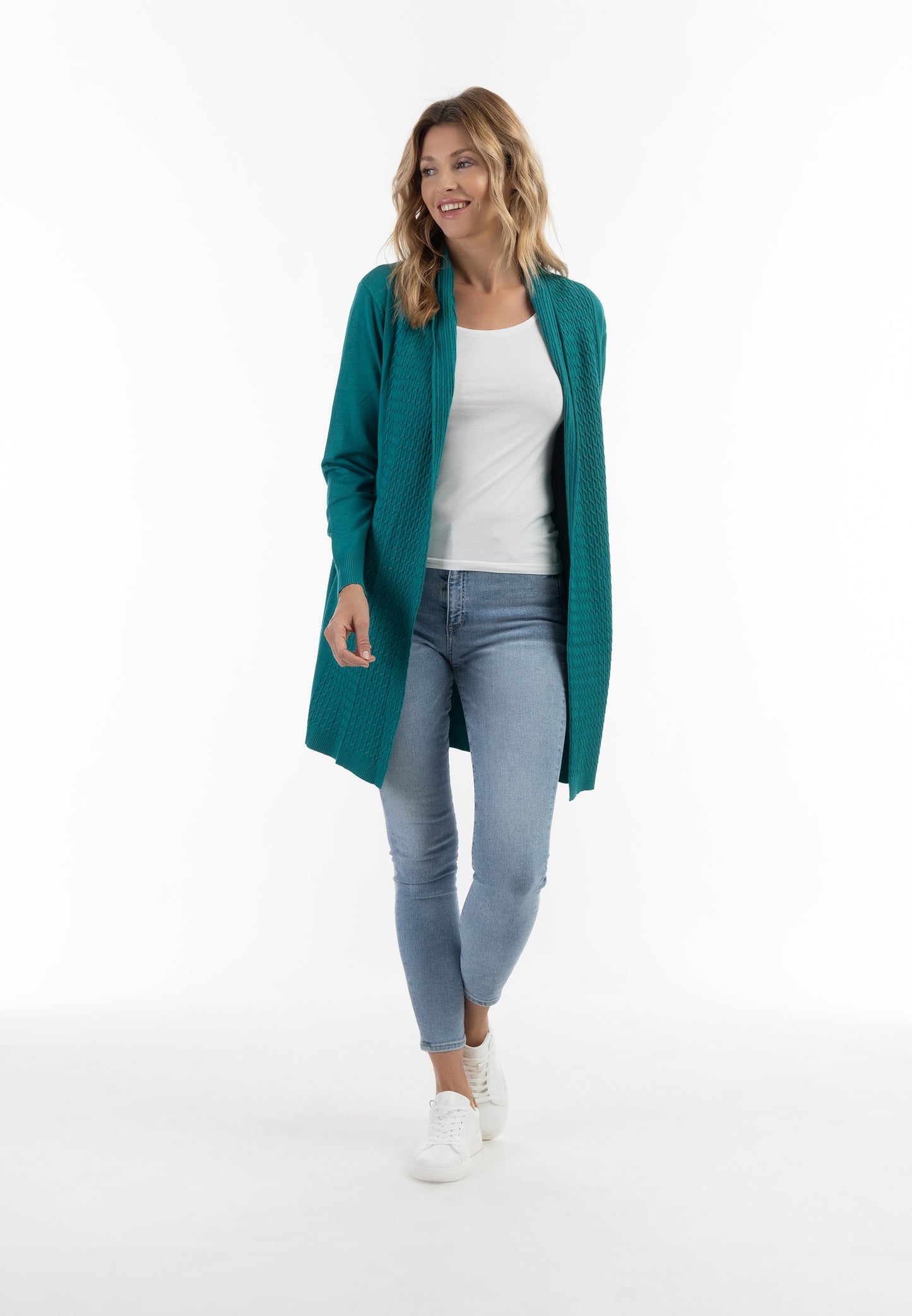 usha Women's Open Cardigan