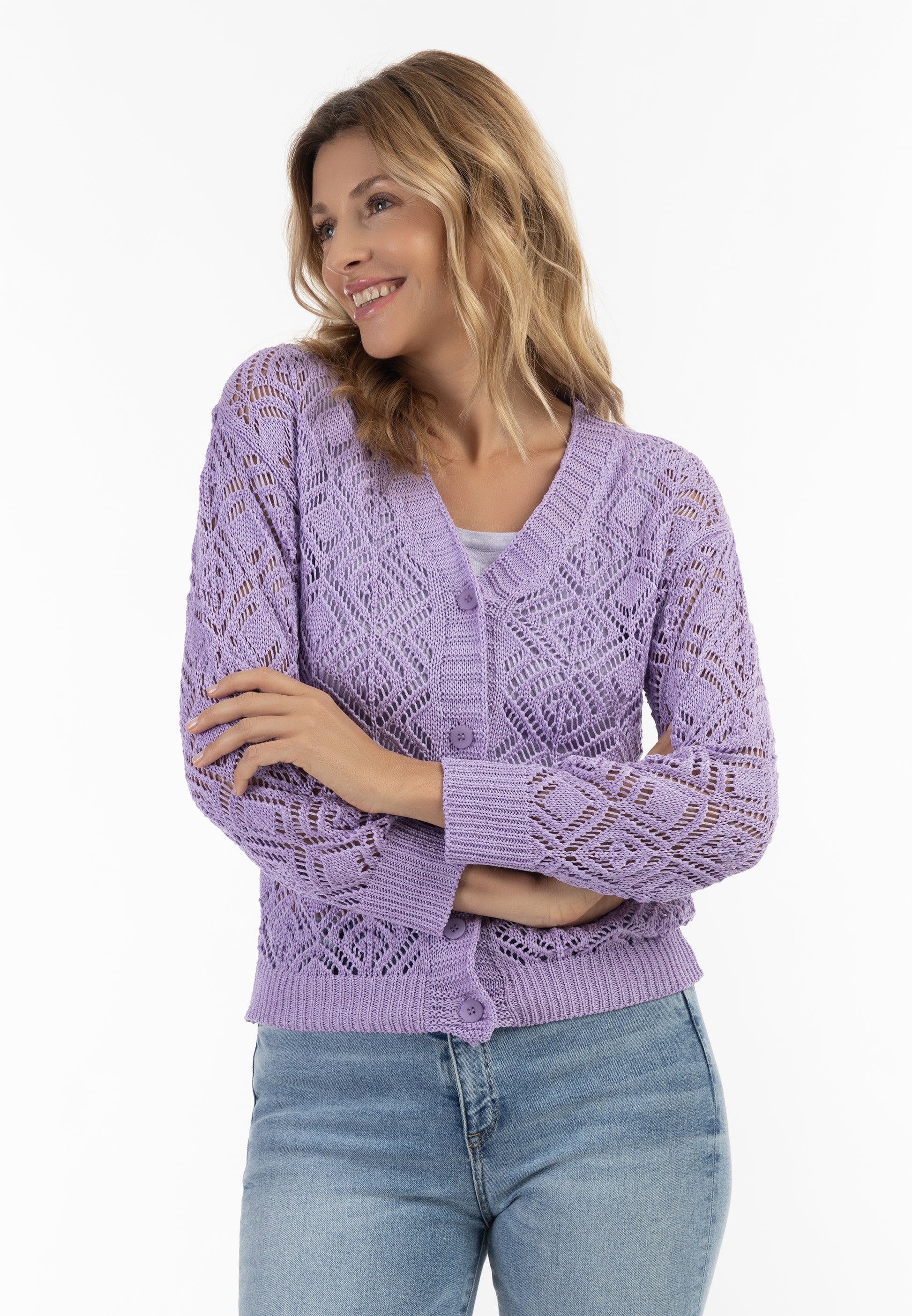 usha Damen Strickjacke