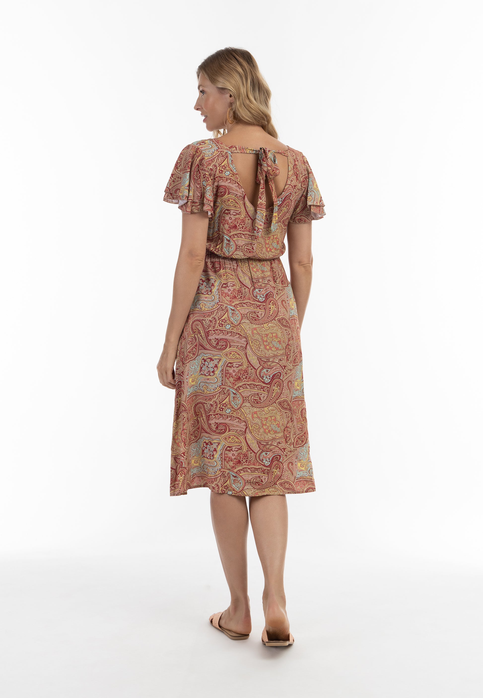 usha FESTIVAL Kobiety's Paisley Print Sukienka