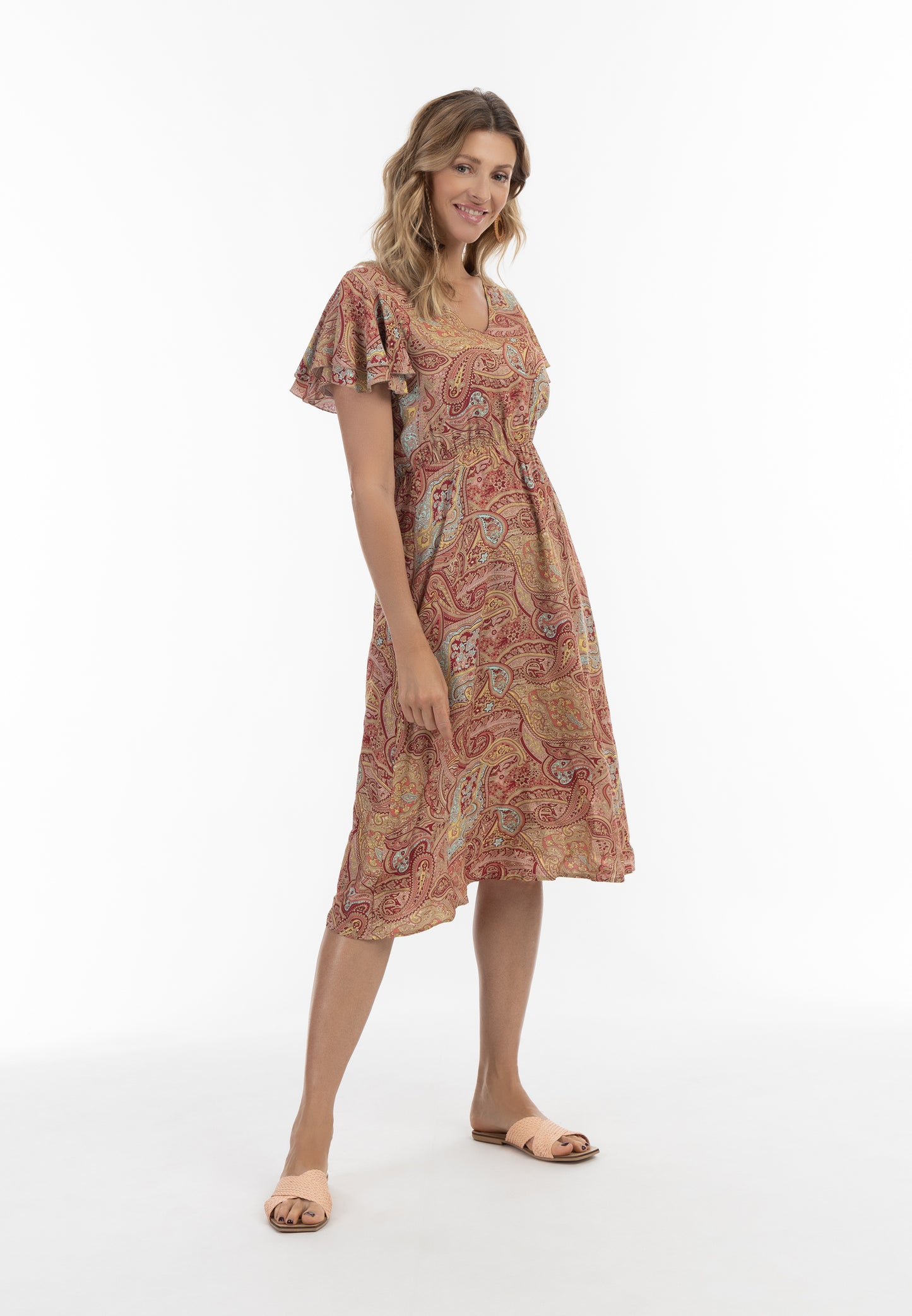 usha FESTIVAL Kobiety's Paisley Print Sukienka