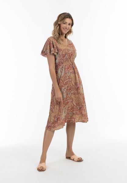 usha FESTIVAL Kobiety's Paisley Print Sukienka