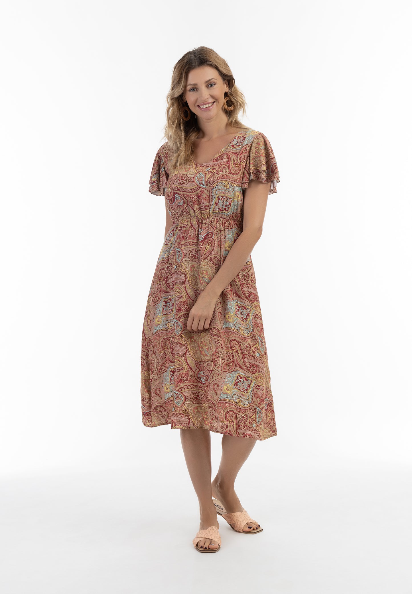 usha FESTIVAL Kobiety's Paisley Print Sukienka