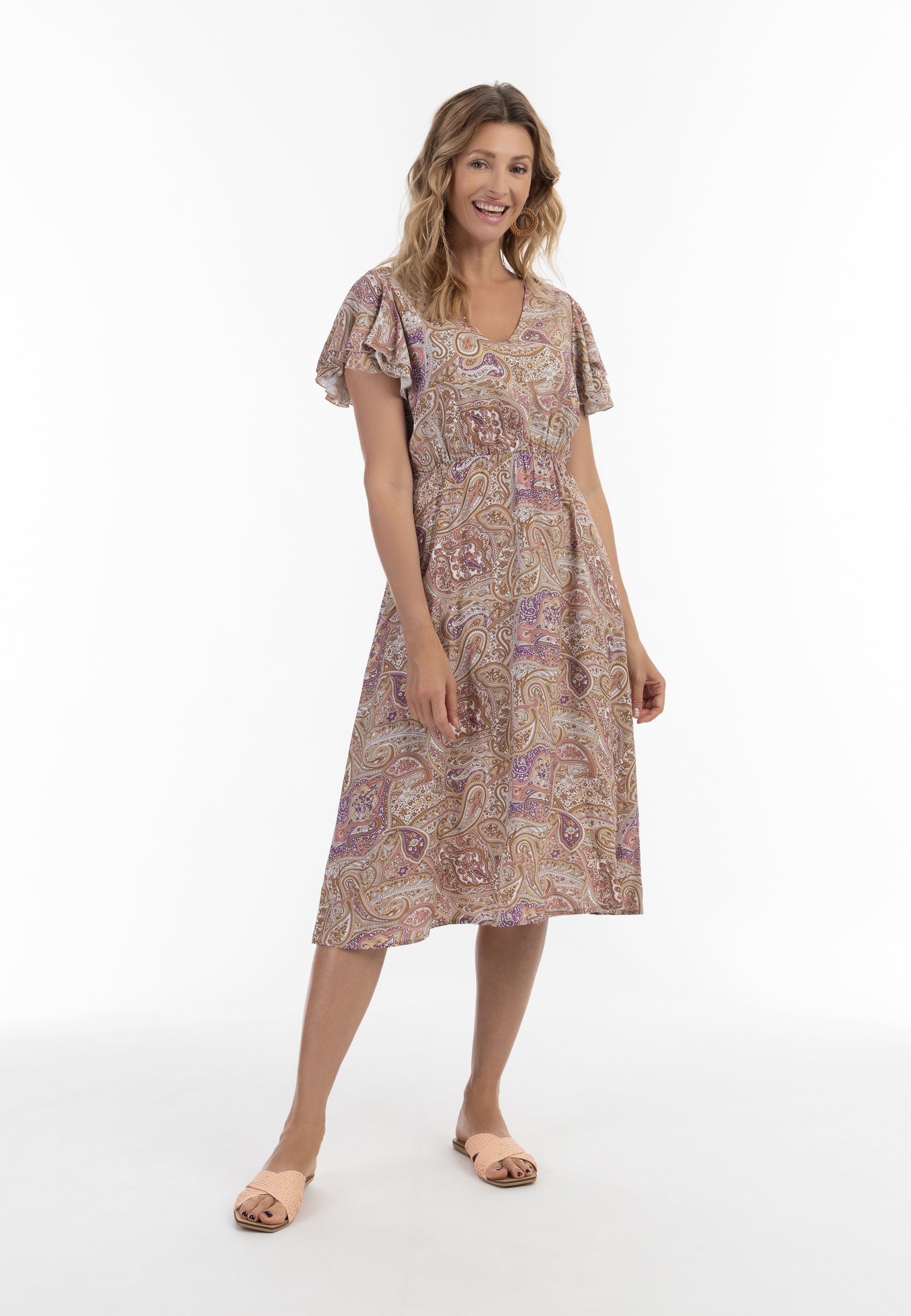 usha FESTIVAL Kobiety's Paisley Print Sukienka