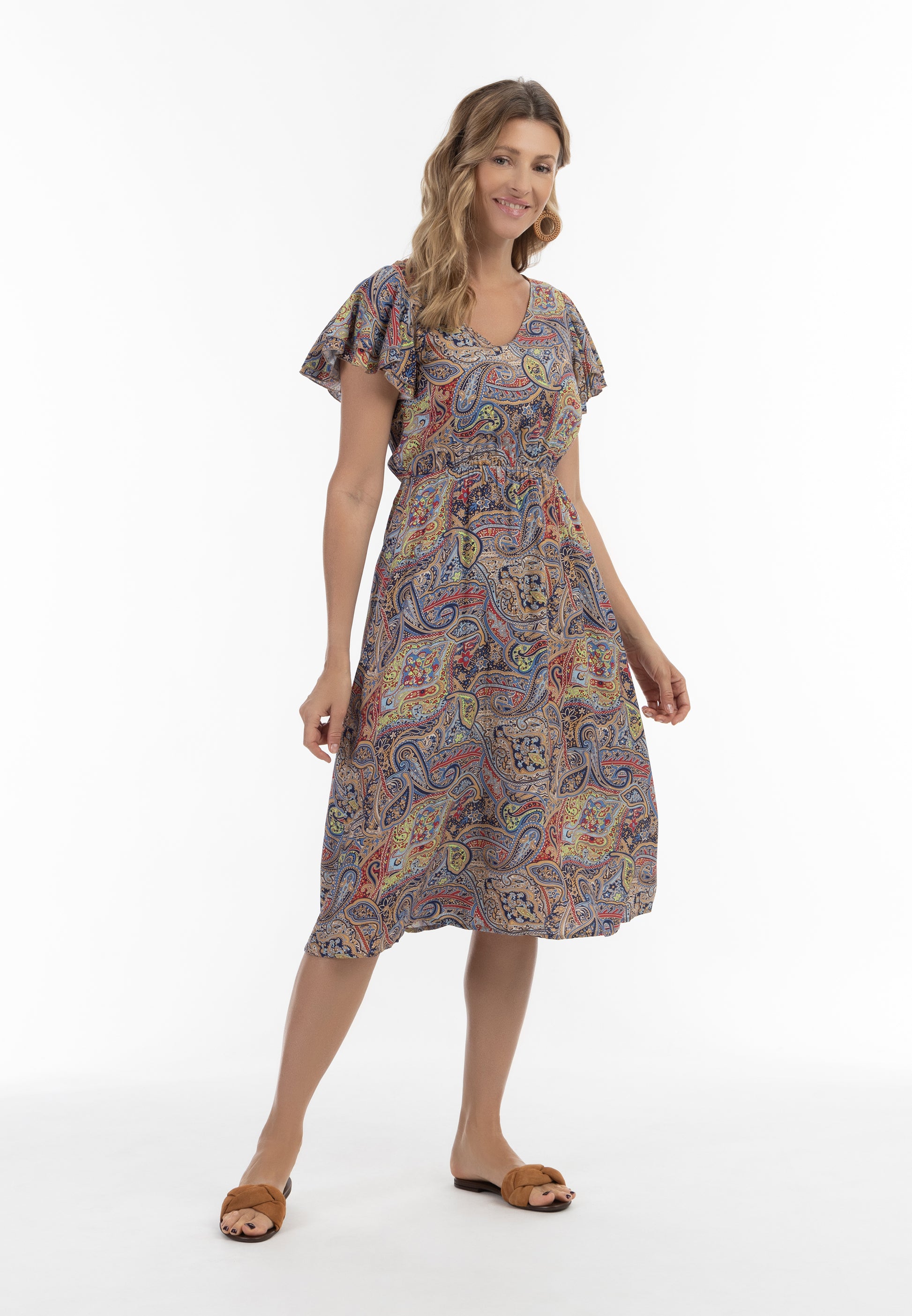 usha FESTIVAL Kobiety's Paisley Print Sukienka