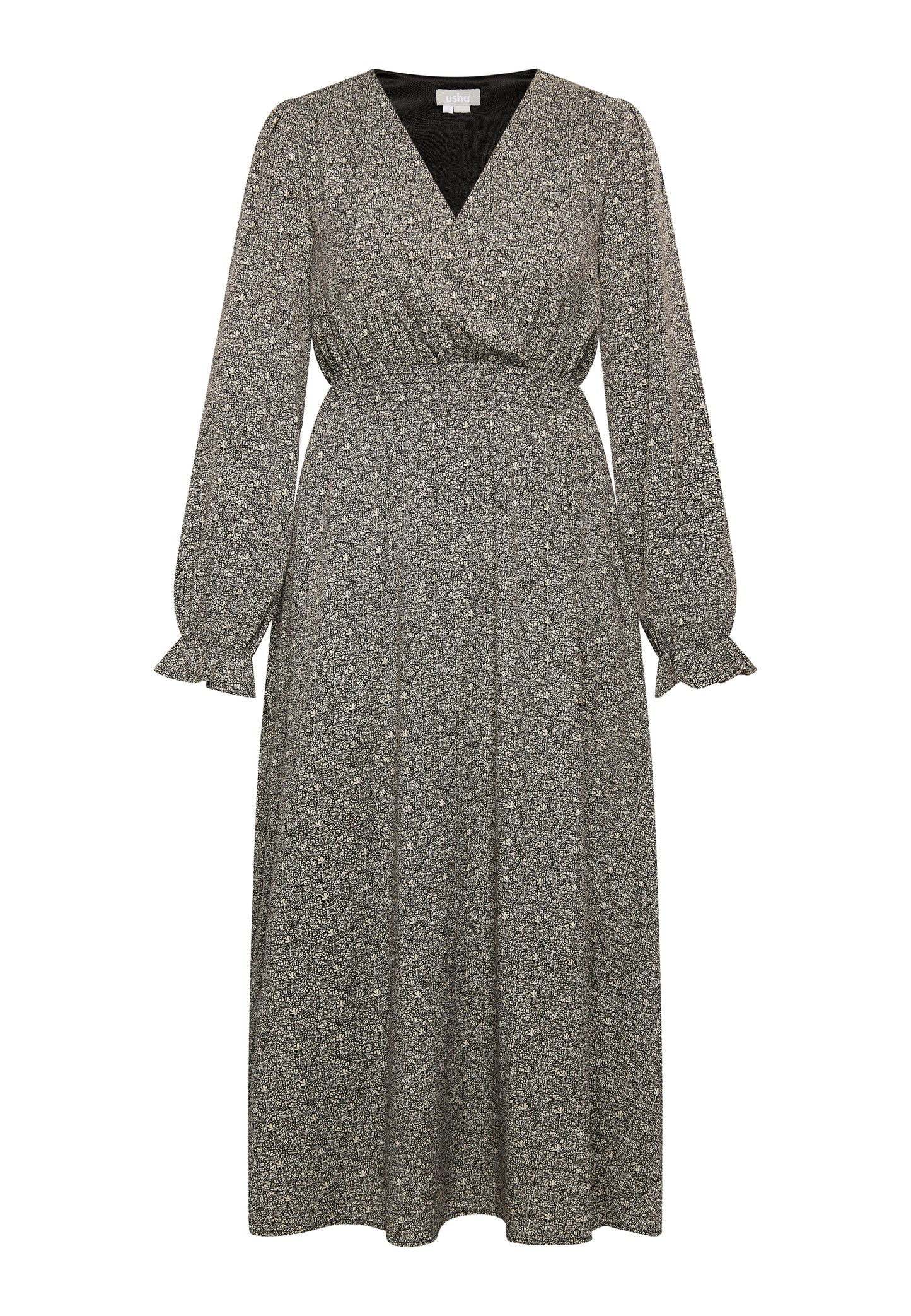usha Women's Maxi Dress With All Over Print