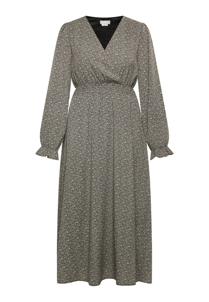 usha Women's Maxi Dress With All Over Print
