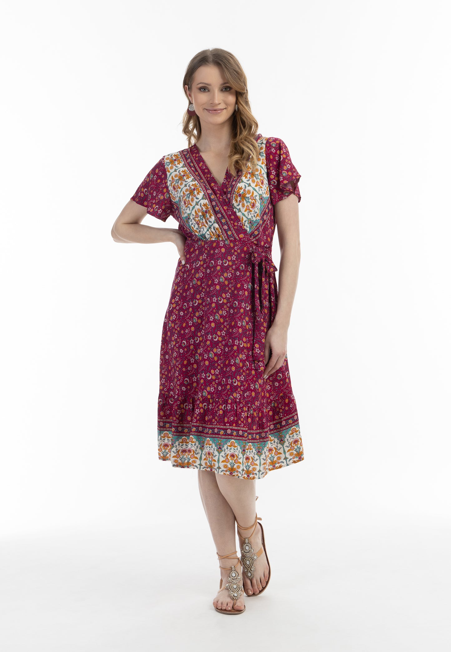 usha FESTIVAL Women's Summer Dress