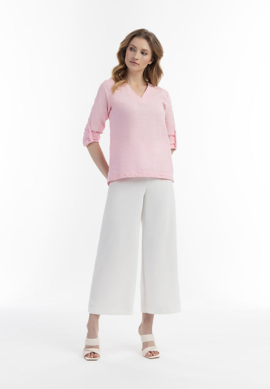 usha Damen Bluse mit Spitze