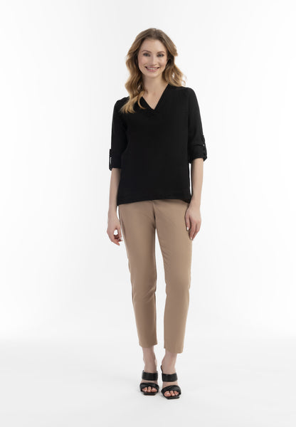 usha Women's Blouse Shirt With Lace