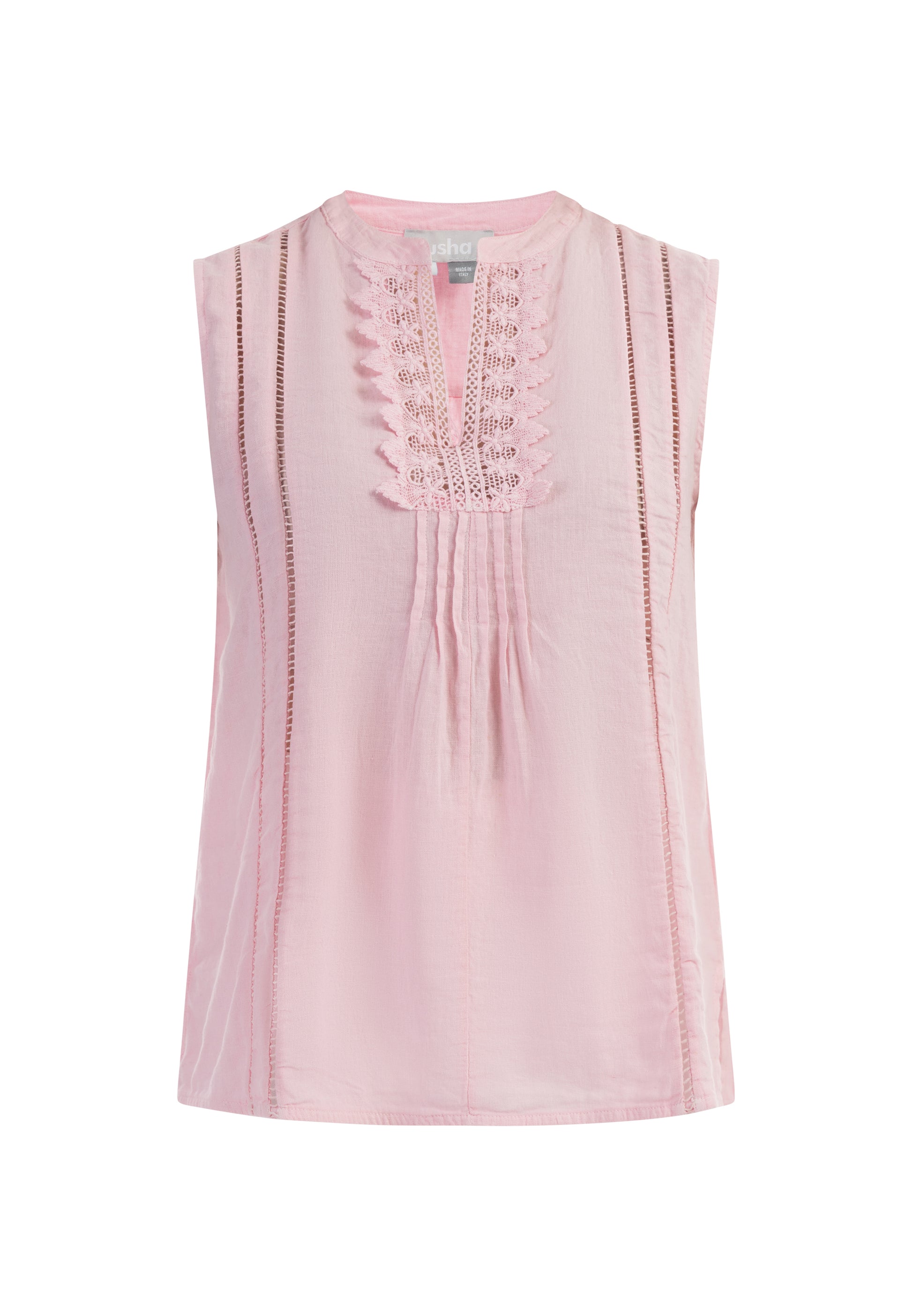 usha Women's Blouse Top With Lace