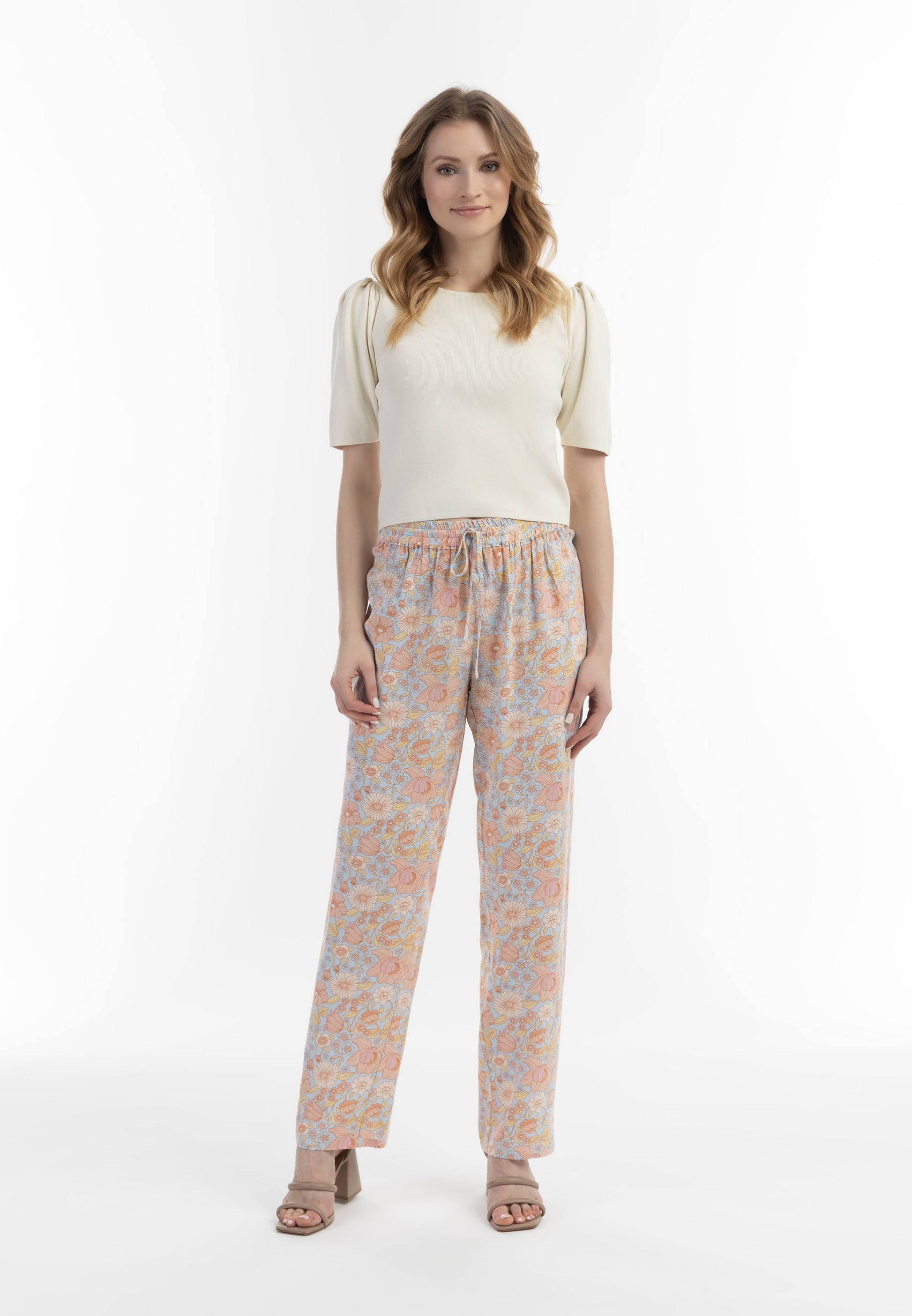 usha Women's Cloth Trousers