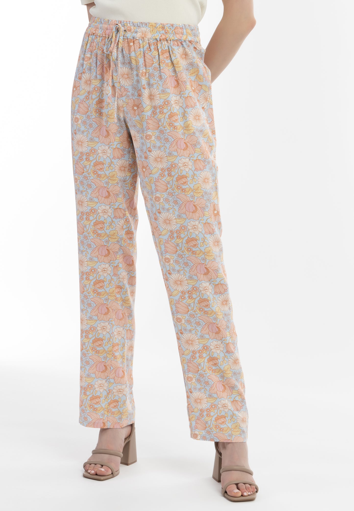 usha Women's Cloth Trousers