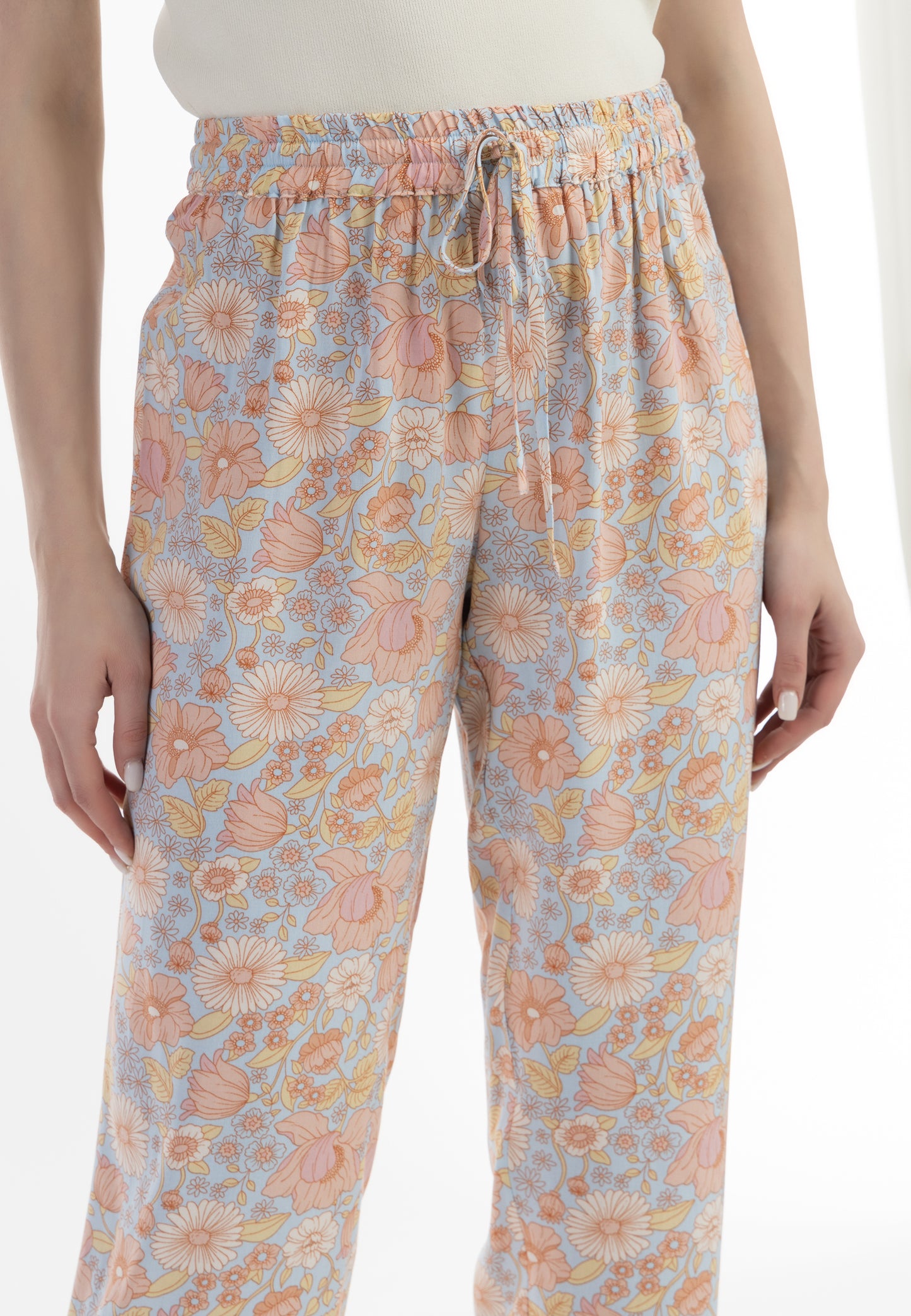usha Women's Cloth Trousers