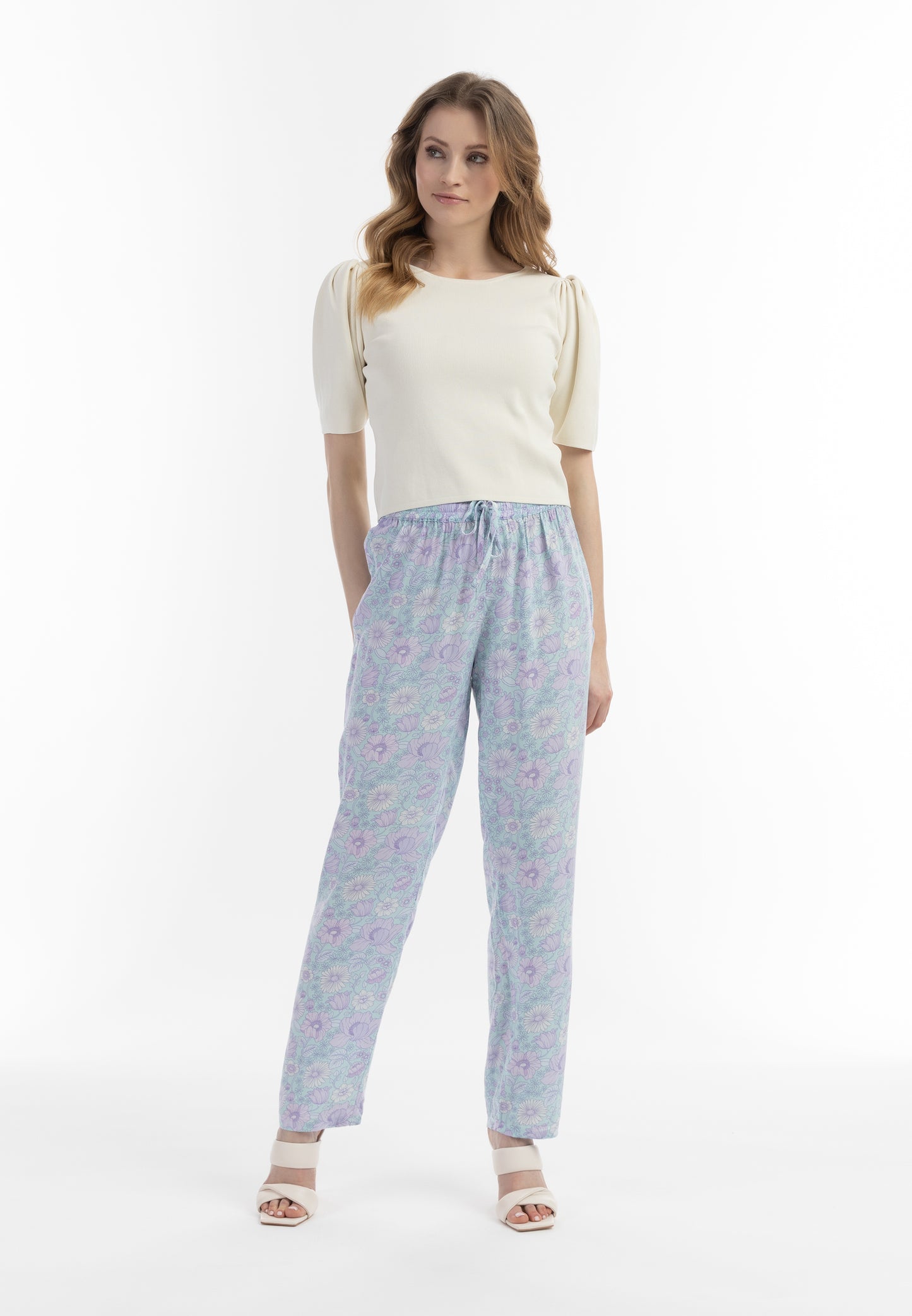 usha Women's Cloth Trousers