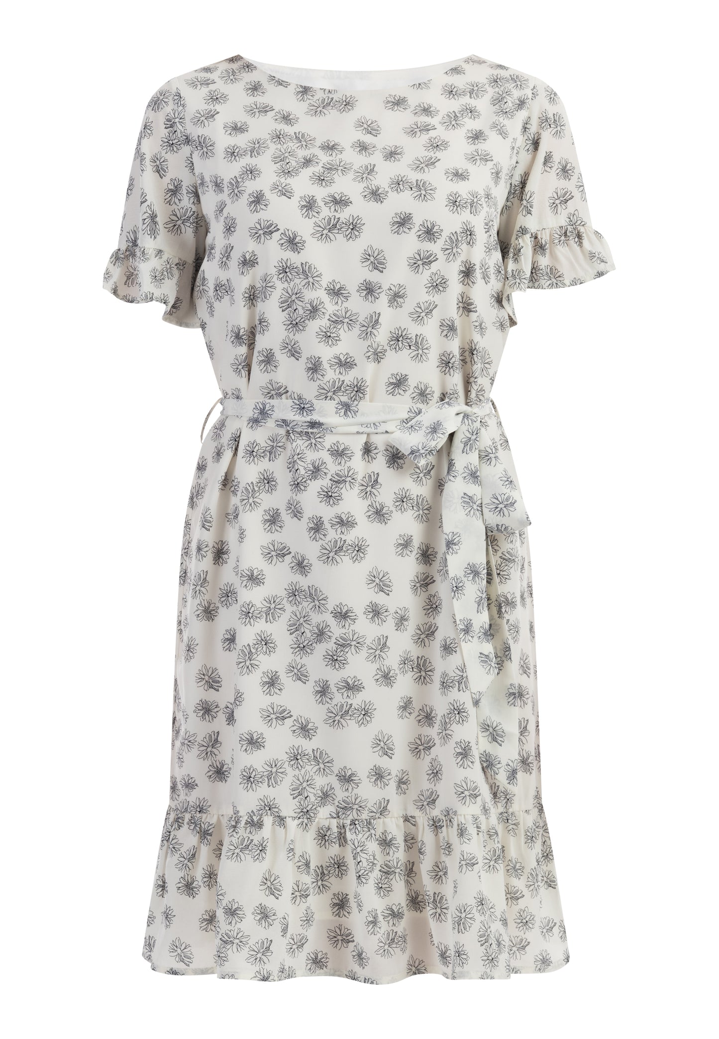 usha Women's Midi Dress With Ruffles