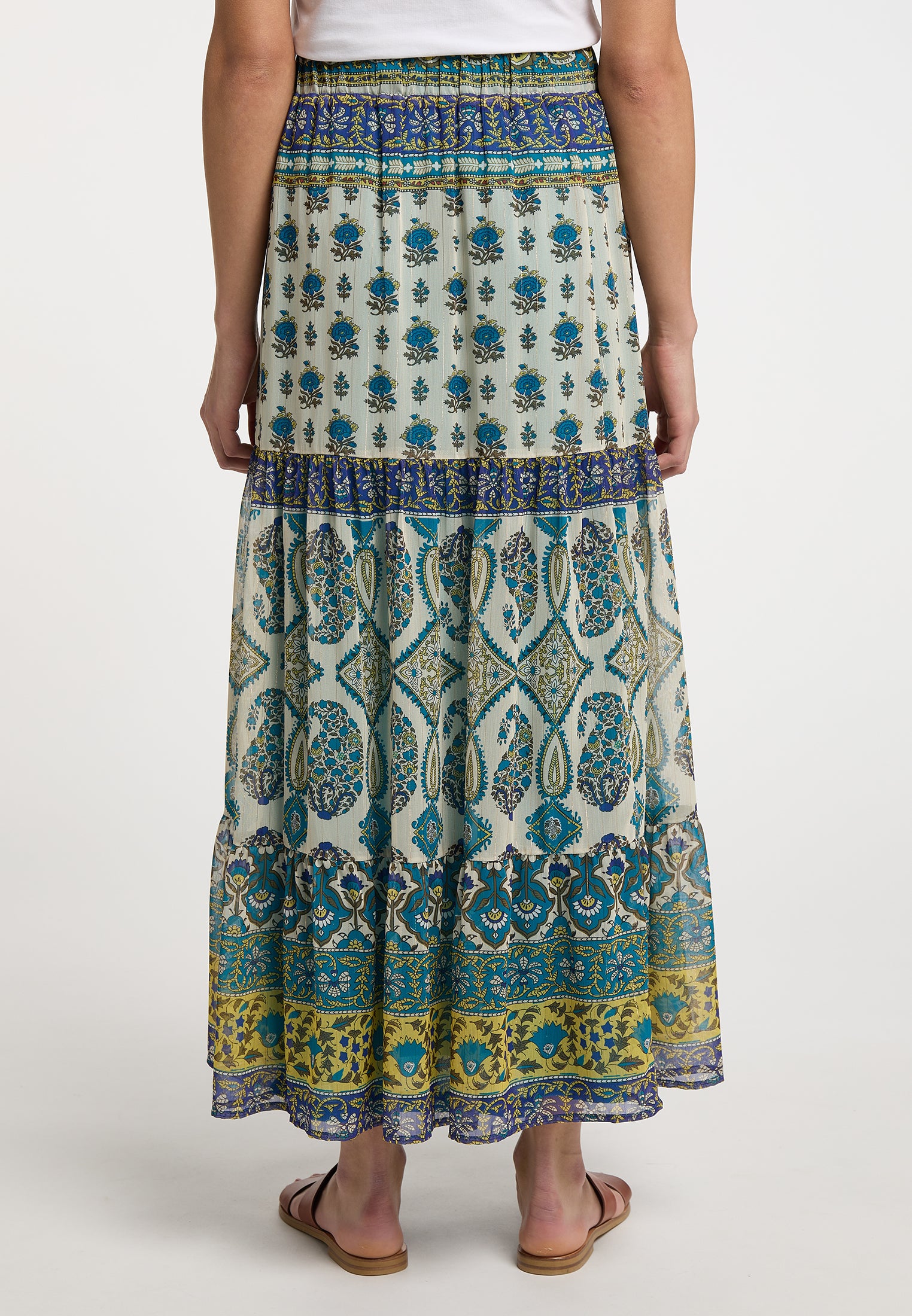 usha FESTIVAL Women's Tiered Skirt
