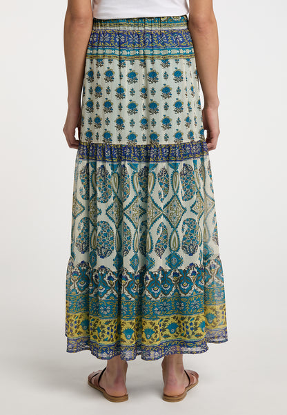 usha FESTIVAL Women's Tiered Skirt