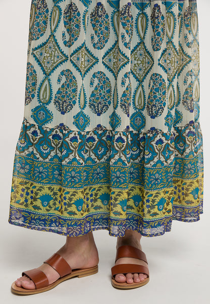 usha FESTIVAL Women's Tiered Skirt