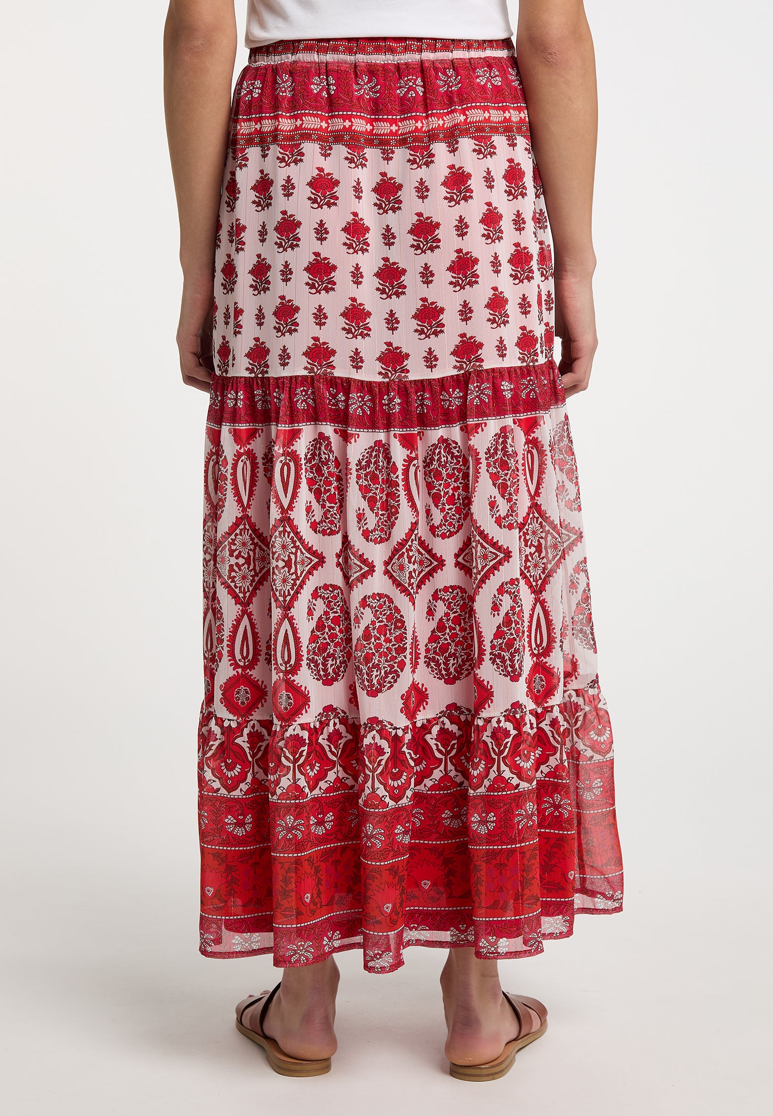 usha FESTIVAL Women's Tiered Skirt