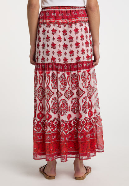 usha FESTIVAL Women's Tiered Skirt