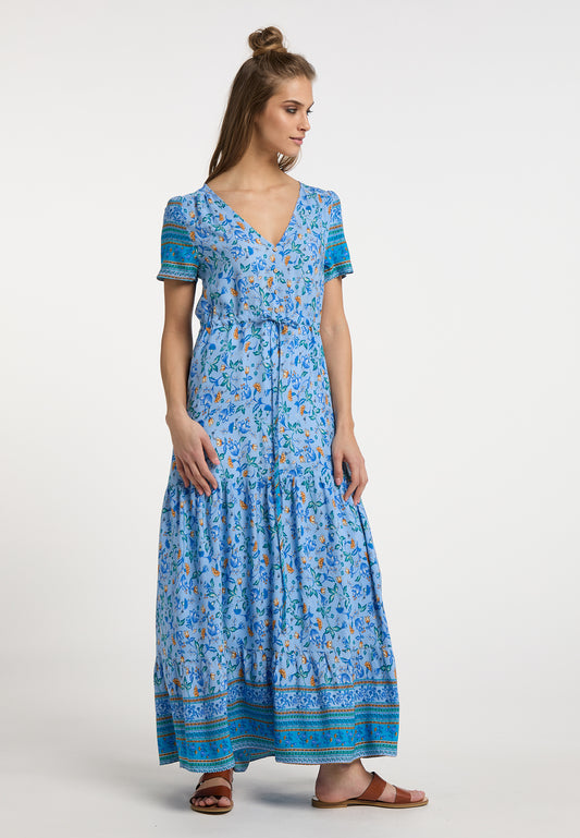 usha FESTIVAL Kobiety Kwiatowy Print Maxi Sukienka