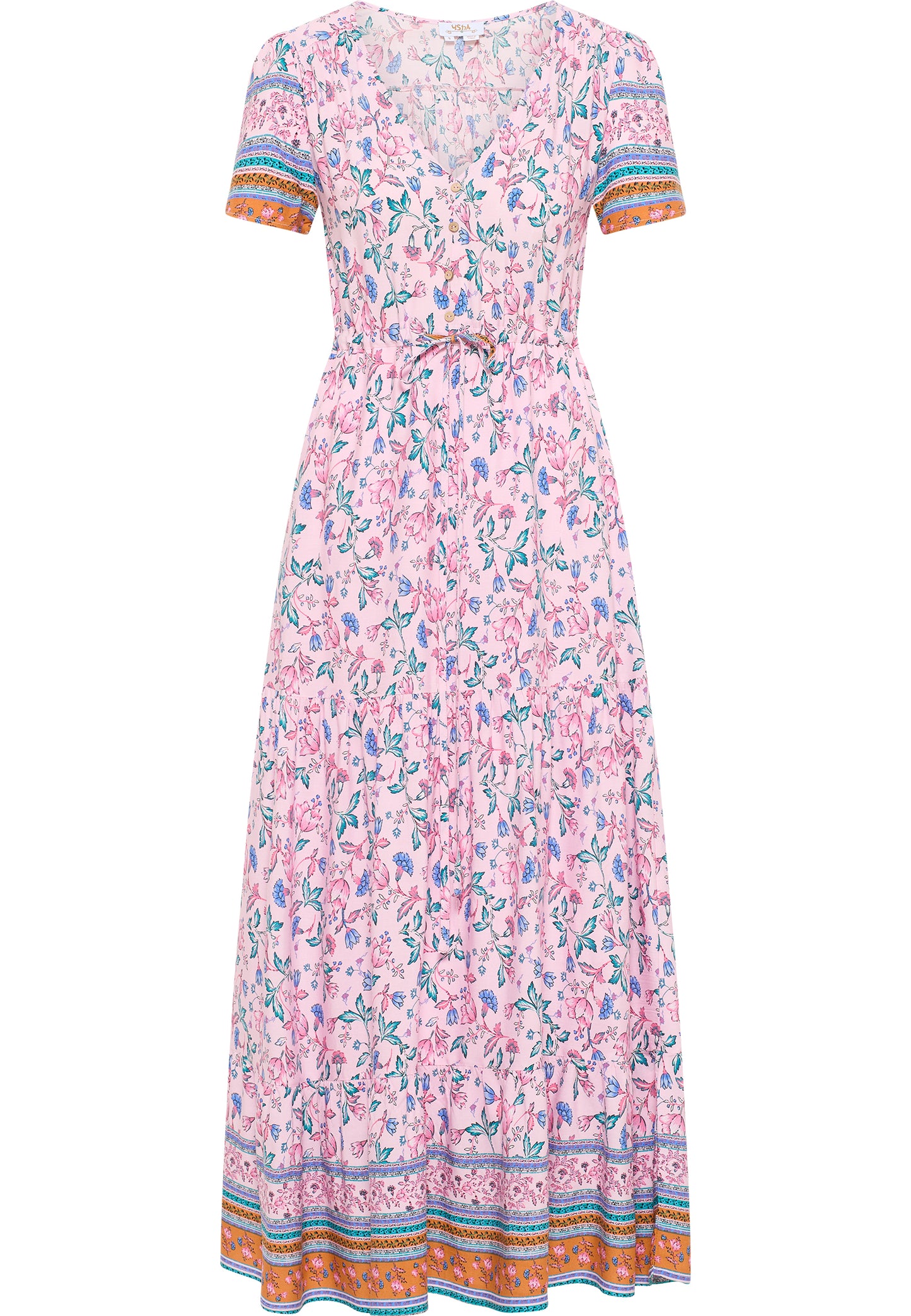 usha FESTIVAL Kobiety Kwiatowy Print Maxi Sukienka