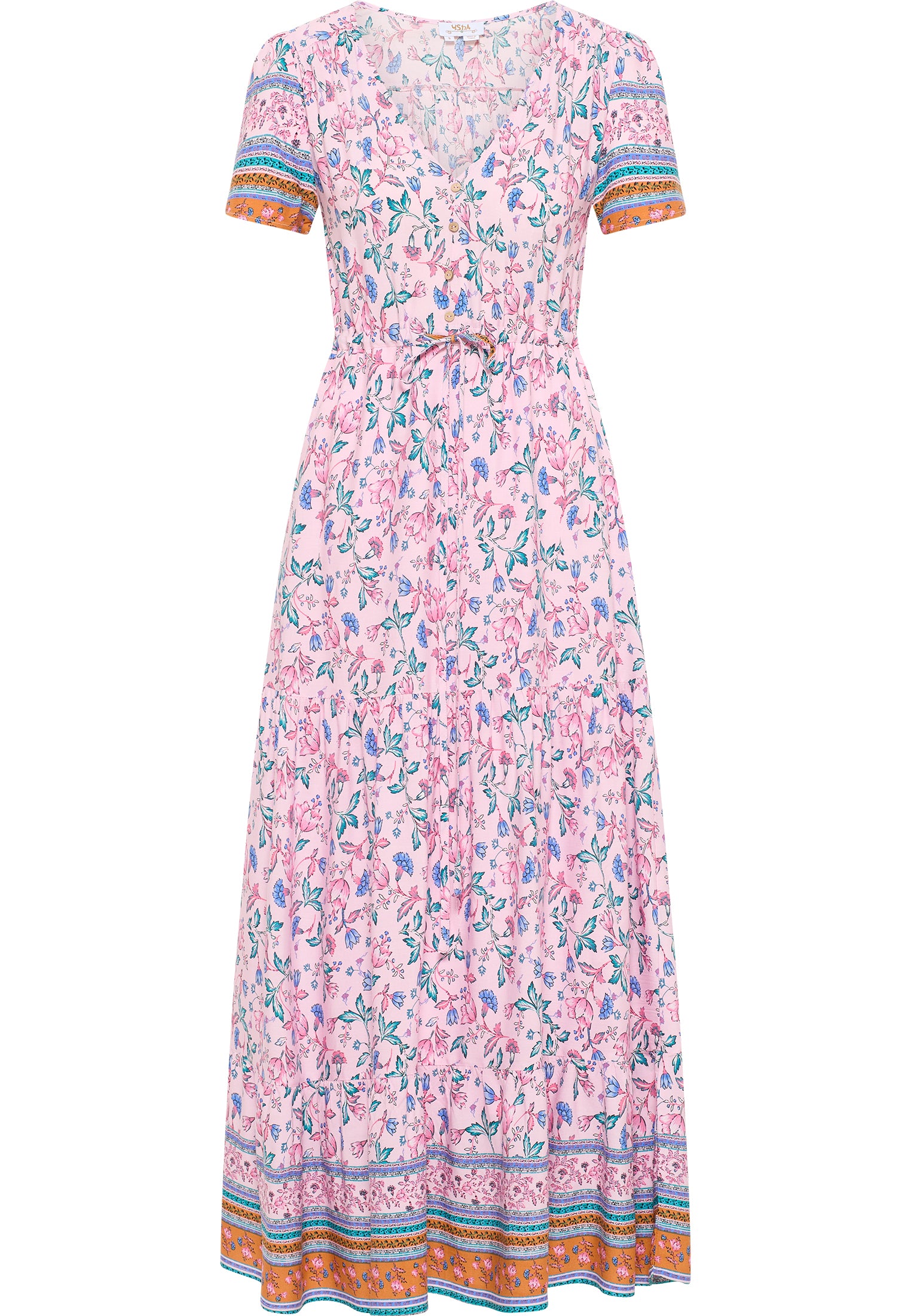 usha FESTIVAL Kobiety Kwiatowy Print Maxi Sukienka