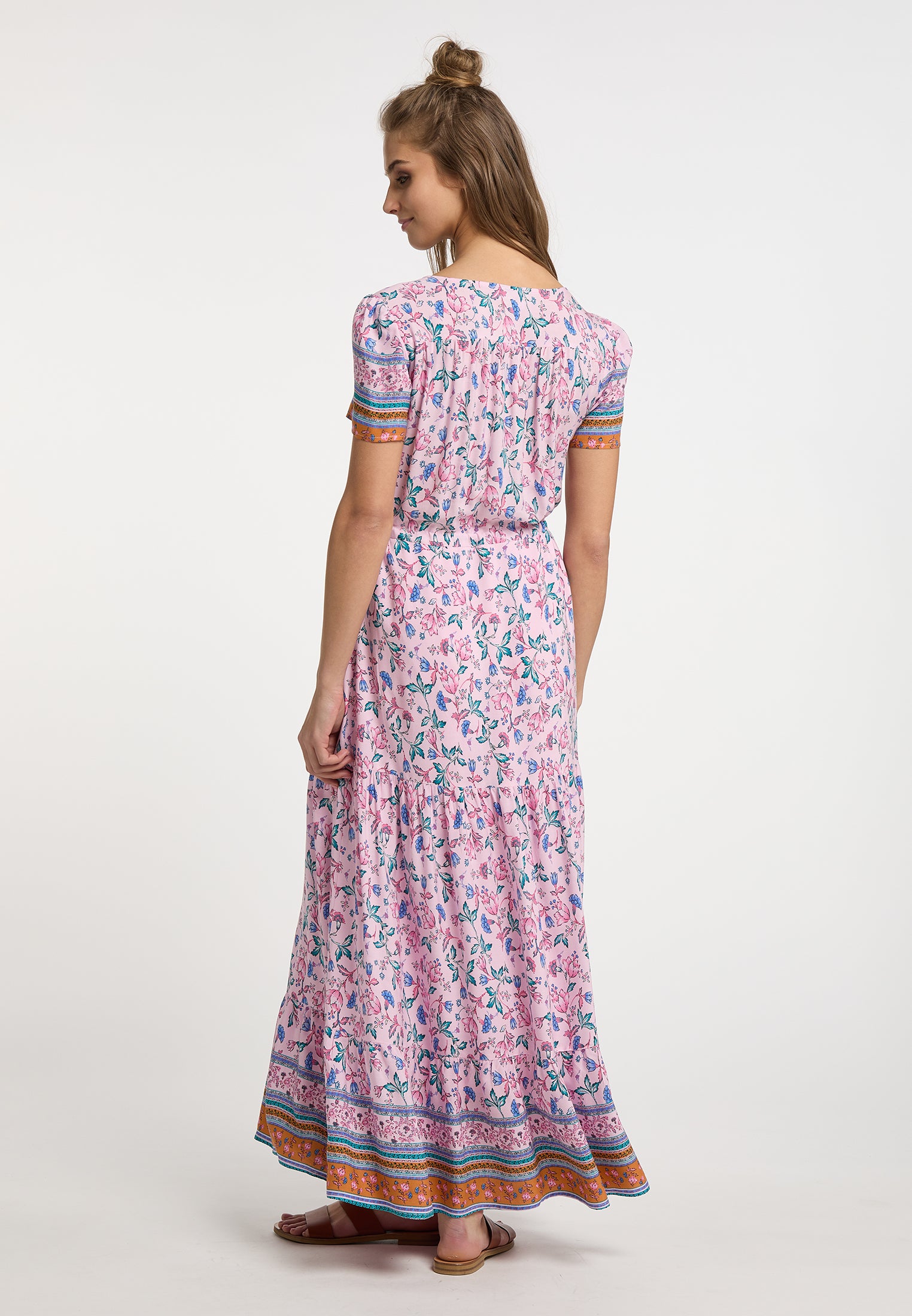 usha FESTIVAL Kobiety Kwiatowy Print Maxi Sukienka
