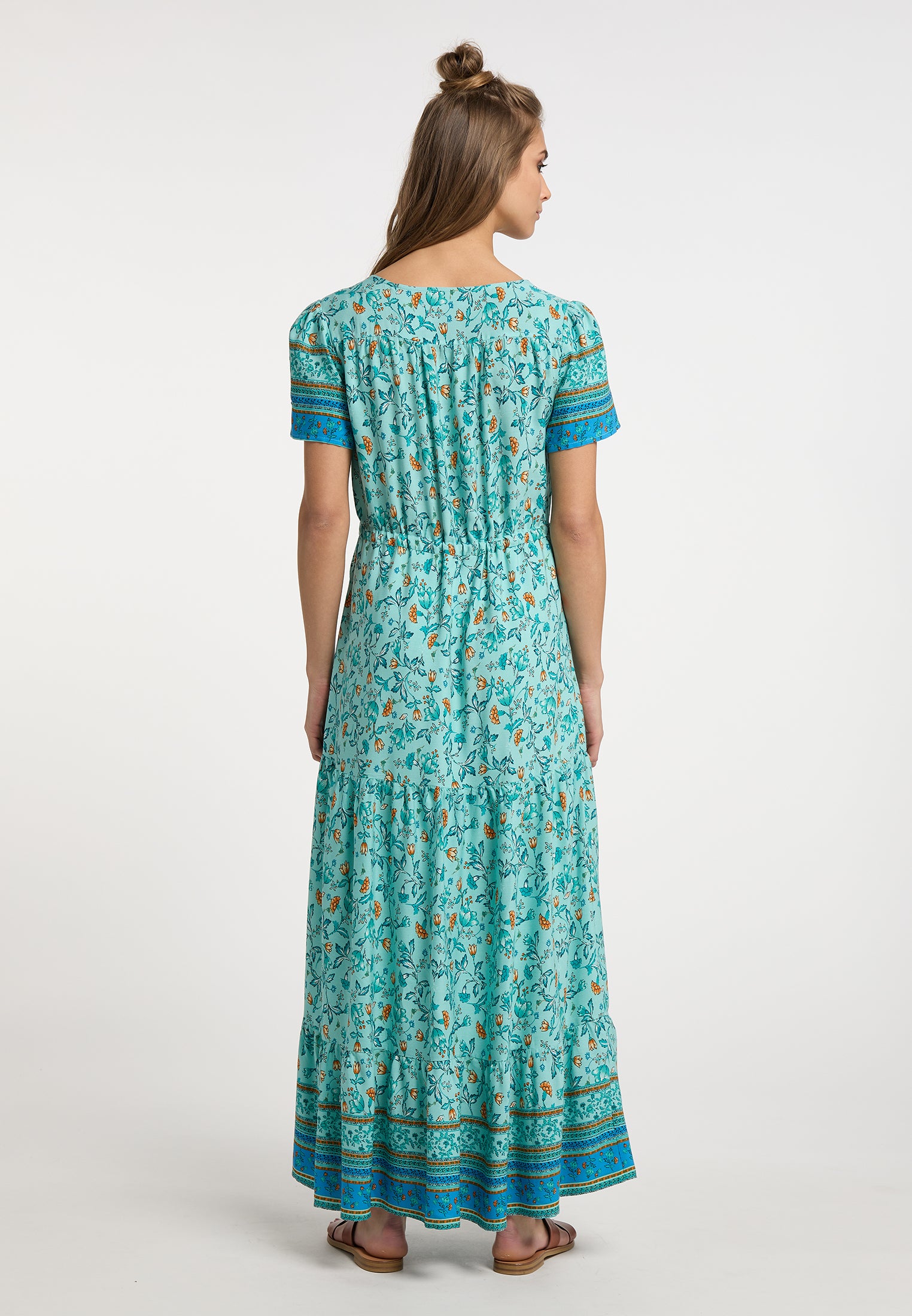 usha FESTIVAL Kobiety Kwiatowy Print Maxi Sukienka