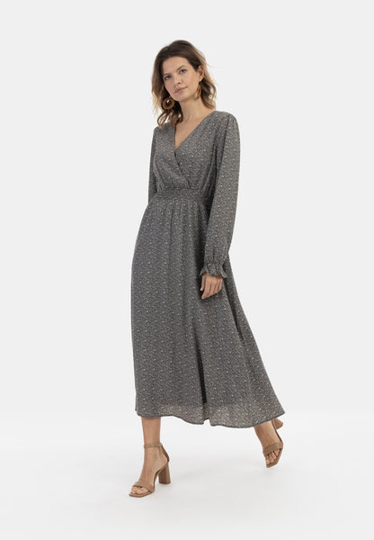 usha Women's Maxi Dress With All Over Print