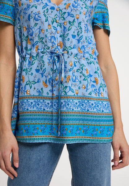 usha FESTIVAL Women's Short Sleeve Blouse