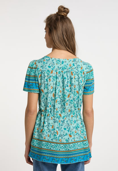 usha FESTIVAL Women's Short Sleeve Blouse