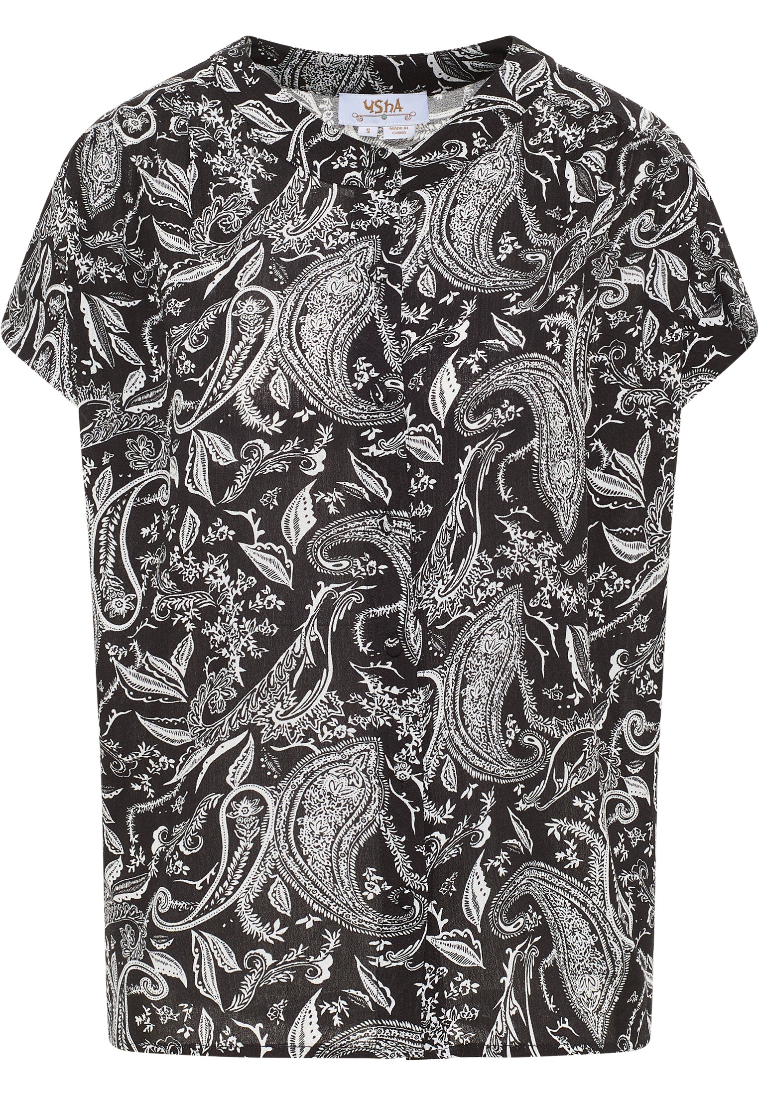 usha FESTIVAL Women's Short Sleeve Blouse