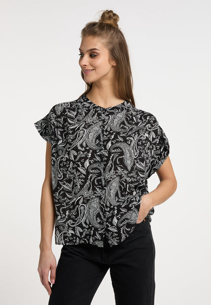 usha FESTIVAL Women's Short Sleeve Blouse