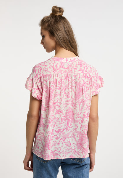 usha FESTIVAL Women's Short Sleeve Blouse